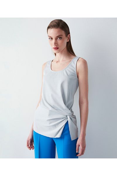 İpekyol Women's Silver T-Shirt