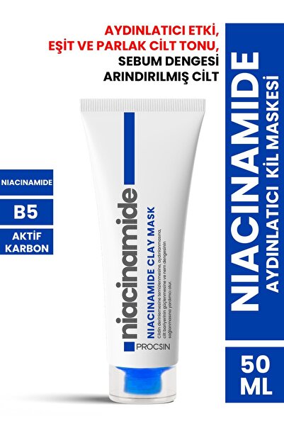 PROCSIN Niacinamide Aydınlatıcı Kil Maskesi 50 Ml