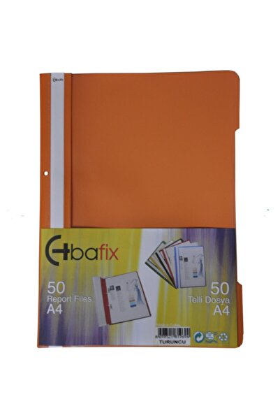 Bafix Orange Plastic Ring Binder - A4, Pack of 50