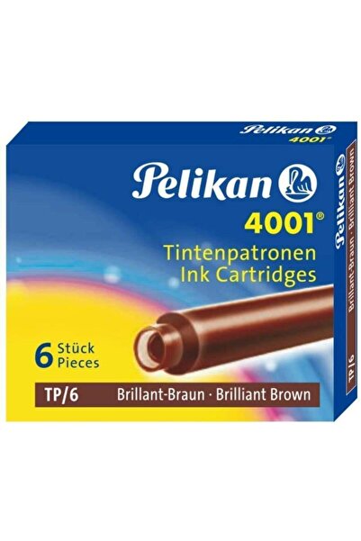 Pelikan Dolma Kalem Kartuşu Küçük Kahve 6 Lı 4001