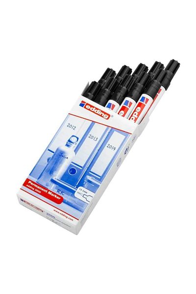 Edding Permanent Black Marker - Round Tip, 1.5-3 Mm, 3000 Units