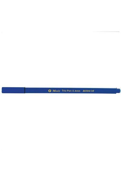 Masis Dark Blue Felt Tip Pen - 10 Pieces 0.4 Mm, S6504-16 (1 Pack 10 Pieces)