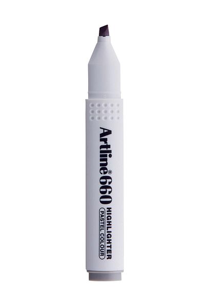 artline Pastel Gray Highlighter Cut Point Pen - 1.0-4.0 Mm (Pack of 12)