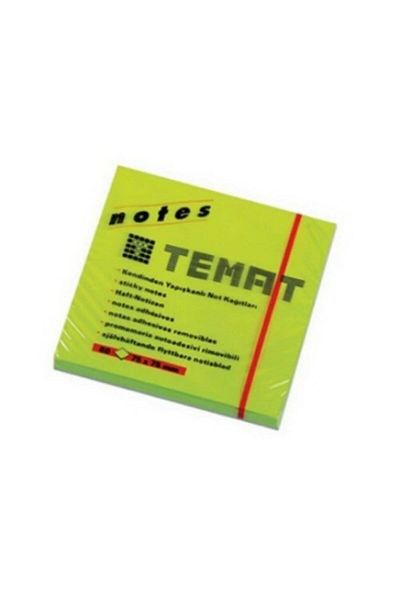 Temat Adhesive Note Paper 50x75 Mm Highlighter Green