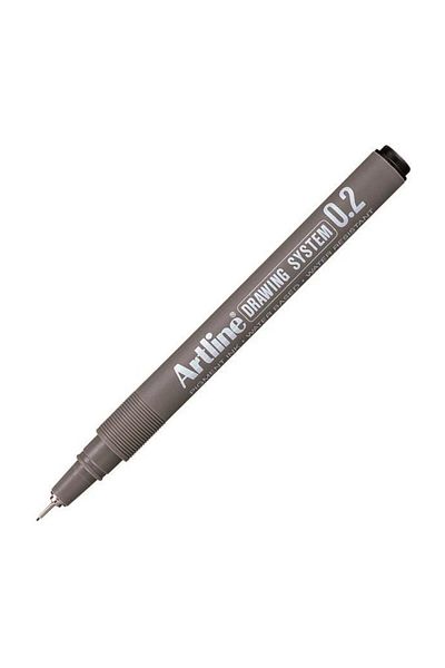 artline Black Drawing Pen - 0.2 Mm, 1 Piece