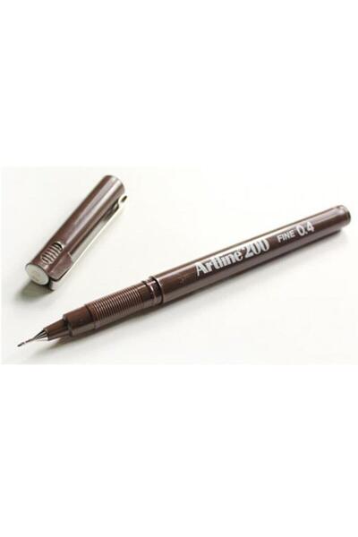 artline Fineliner باللون البني الداكن 0.4 مم - عبوة من 12 قطعة