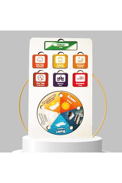 Moon Beavers Developmental and Educational Wooden Healthy Daily Plan Toy