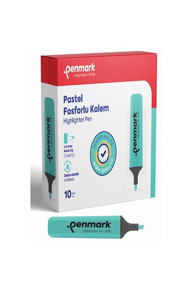 penmark Pastel Highlighter Marker Mint Sugar Highlighter (10 Pcs Pack)