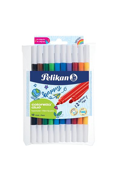 Pelikan Felt Crayons Colorella 2 Double Ended 10 Pieces Felt Crayons