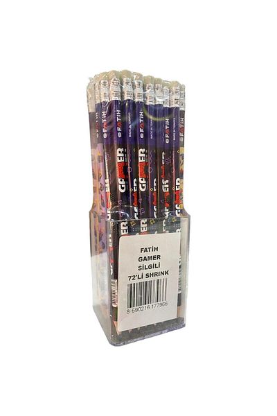 Fatih Pencil Gamer Pencil with Eraser (PACK OF 72)