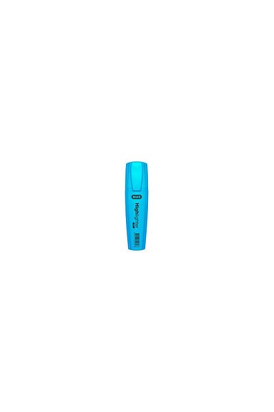 Mas Highlighter Neon Blue Highlighter Marker (PACK OF 12)