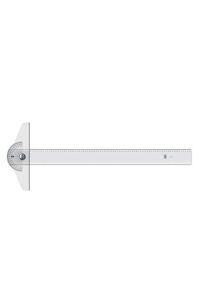 HATAS T Ruler Movable Head Mica Thin Bizote Minkale Head Acrylic 75 Cm T Ruler