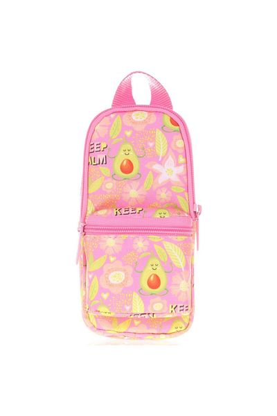 KAUKKO Τσάντα στυλό Nature Junior Bag Avocado Θήκη για στυλό τριών διαμερισμάτων