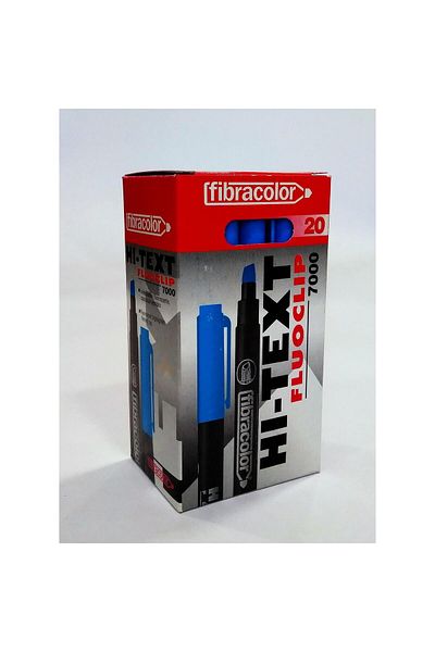 Hi-Text Highlighter Blue Pen Type Highlighter (PACK OF 20)