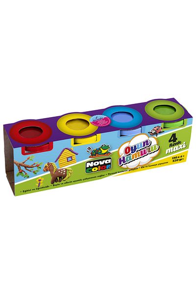 Nova Color Play Dough Maxi Set of 4 Colors - Nc-4105