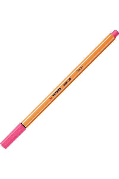 Stabilo 0.4 Mm Pink Fineliner - 88 Point Fine Felt Tip Pen (PACK OF 10)