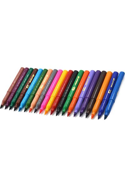 Pensan Kidz Brush Tip Felted Pen with 20 Colors Jar