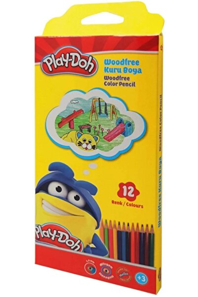 Play Doh Play-Doh Kuru Boya Kalemi Woodfree Altıgen 12 Renk Ku029