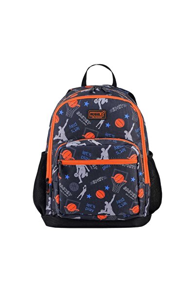 MUGGLE Σχολική τσάντα Μπάσκετ Μαύρη τσάντα δημοτικού για αγόρια