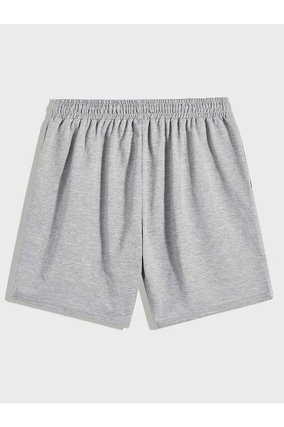 Boi Prisma Mountain Unisex εμπριμέ σορτς - Oversize καλοκαιρινό χτενισμένο βαμβακερό, κοντή ελαστική ψηλή μέση