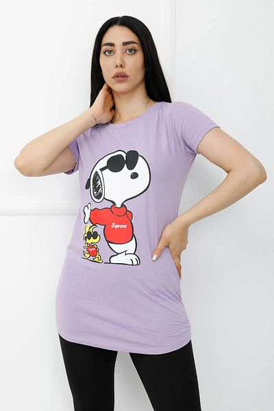 devrialemshoes Tricou cu imprimeu violet - 310.623