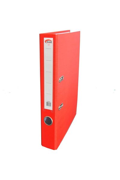 ELBA Luxury Red Narrow Plastic Office Folder - 30 Pieces with 1 Handle