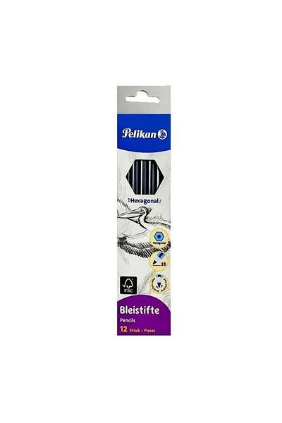 Pelikan Pencil 2B Graduated Pencil (Pack of 12)