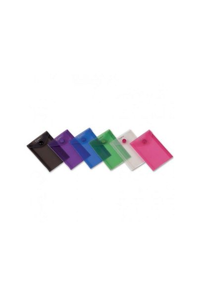 Comix A7 Transparent Color Snap File - 1 Pack of 12 Pieces