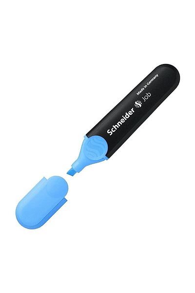SCHNEIDER Highlighter Job Blue Marking Pen (PACK OF 10)