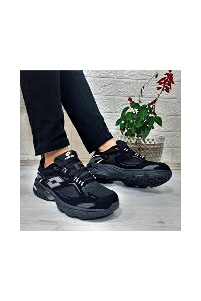 Lotto Norwell 3pr Black Comfort Casual Memory Foam Memory Sole Sports Shoes