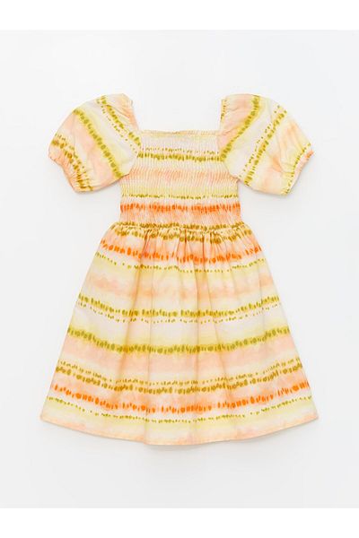 LC Waikiki LCW Kids - Γυναικείο Παιδικό φόρεμα με τετράγωνο λαιμό