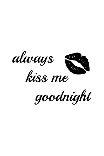 Kıvırcıkyoga ملصق حائط لجهاز الكمبيوتر المحمول Allways Kiss Me - مقاس 15 × 10 سم