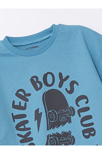 LC Waikiki Crew nyakú nyomott póló 2db-os készlet kisfiúnak