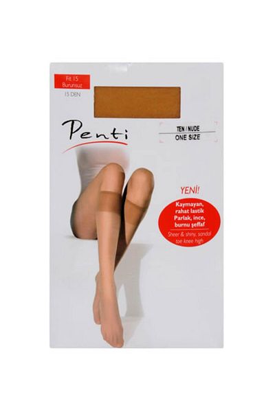 Penti Γυναικείες κάλτσες παντελονιού 15 Den Shiny Below the Knee - 6 Τεμάχια