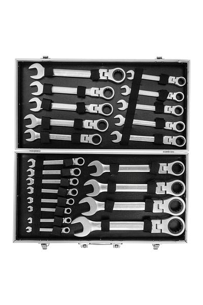 Titi 6201 Articulated - 72-Tooth Ratchet Combined Wrench Set 6-32mm 22 Pieces
