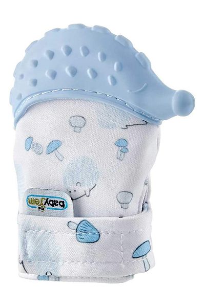 Babyjem عضاضة على شكل قنفذ باللون الأزرق