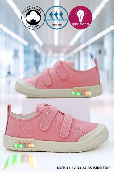 BIG KING Unisex Lighted Linen Children's Shoes
