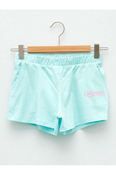 LC Waikiki Pantaloni scurti cu talie elastica imprimati pentru fete