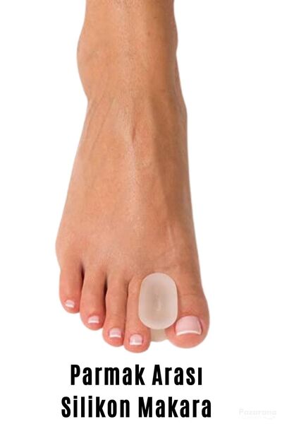 EnkiMed M Beden Ayak Parmak Arası Silikon Makara Hallux Valgus Parmak Ayırıcı...