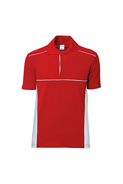 RELAXIA Polo Neck T-Shirt with Two Color Piping