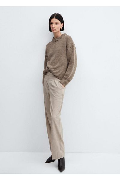 MANGO Woman Melted Straight Cut Trousers