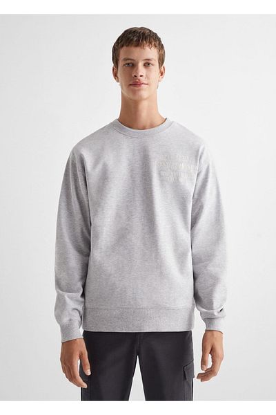 Mango Teen Hanorac gri pentru copii