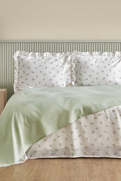 Karaca Home Πράσινο Μονό Σετ Πικέ 100% Βαμβάκι - Lidya