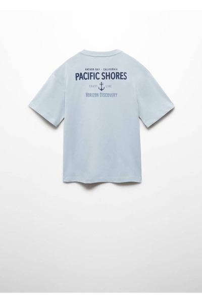 MANGO Kids Blue T-Shirt for Kids