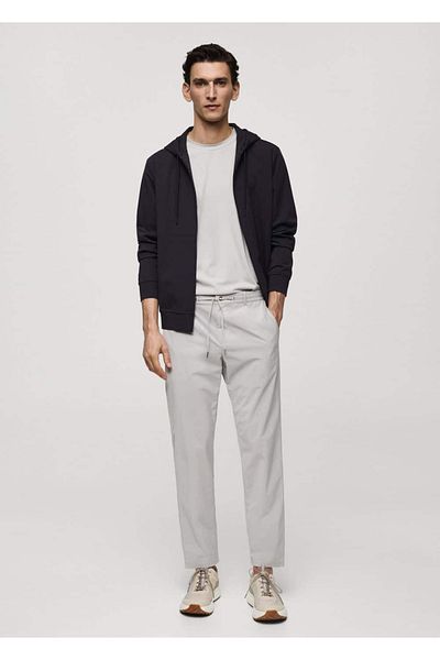 MANGO Man Waterproof Drawstring Pants