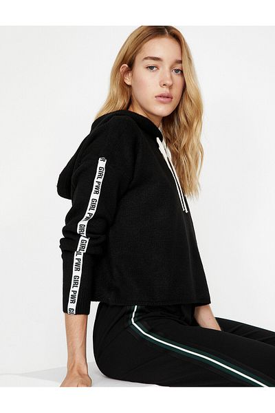 Koton Hooded Knitwear Sweater