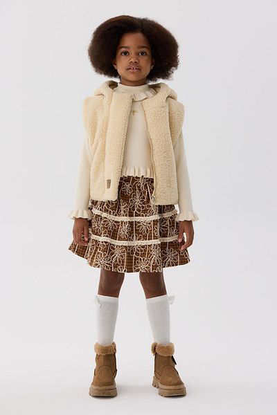 Tyess Girl's Beige Vest