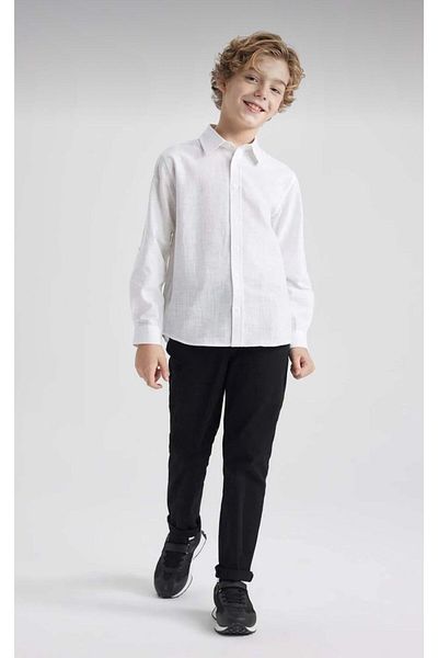 ASL GOLF CLUB Black Gabardine School Pants for Boy
