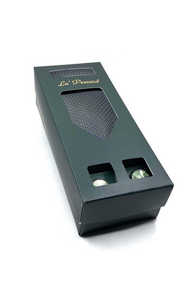 Kravatkolik Green Handkerchief Tie and Green Cufflinks Gift Set - Os589