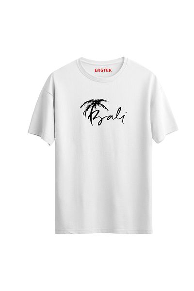 Açık Garaj Unisex Bali PrinTed Regular T-Shirt